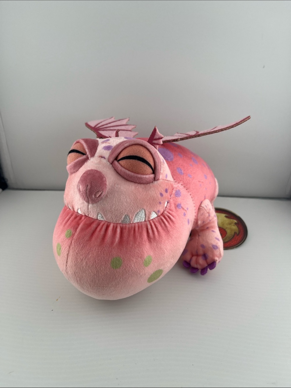 Universal Studios Berk How To Train Your Dragon 8” Baby Gronckle Pink Plush